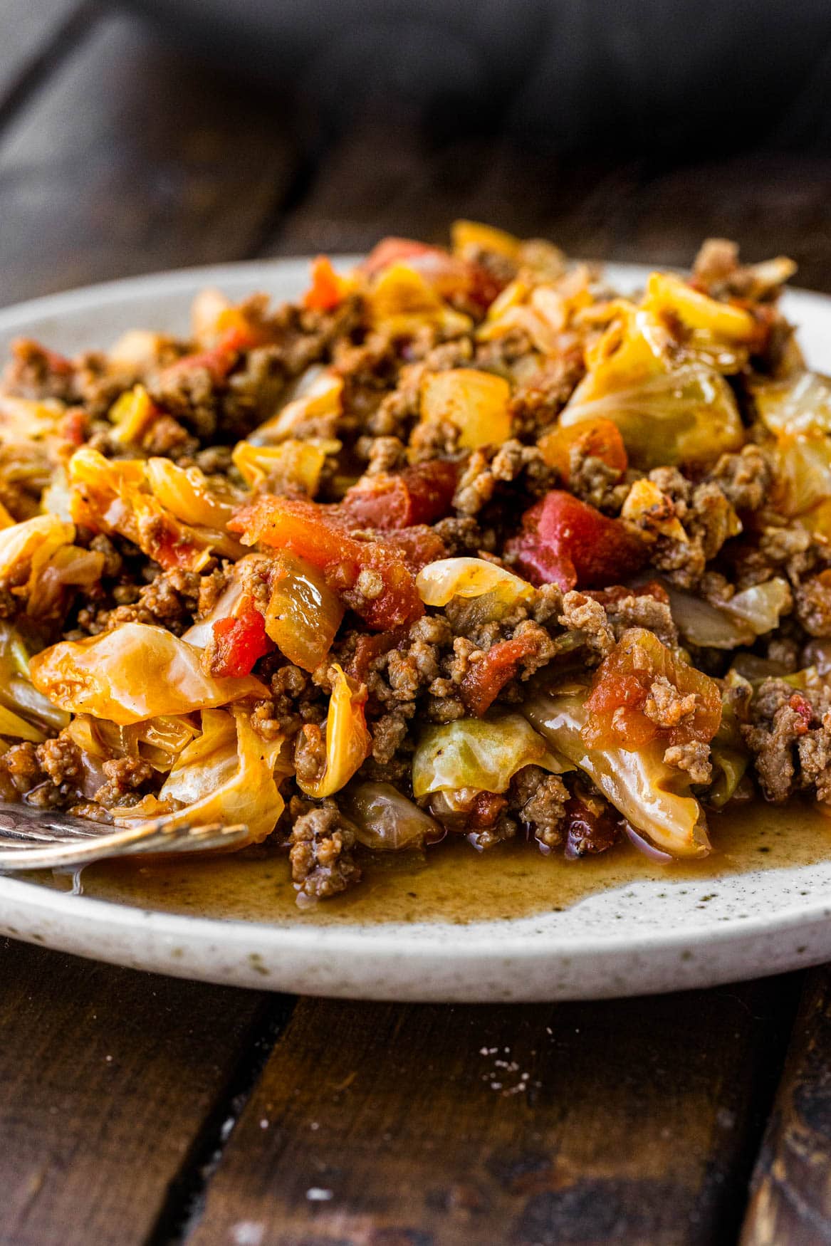 Carne tocata irlandeză și varză ușor - Oh Sweet Basil